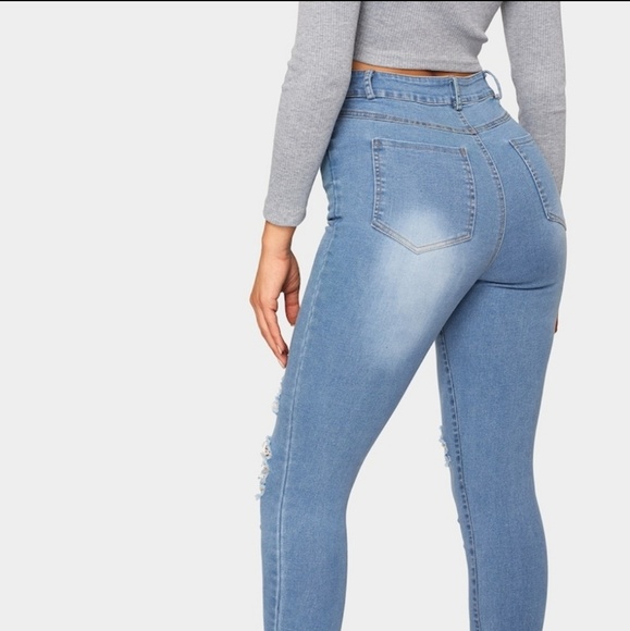 High Waist Skinny Jeans - Picture 3 of 5